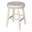 International Concepts Soild Wood Swivel Scooped Seat Stool in Unfinished