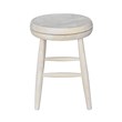 International Concepts Soild Wood Swivel Scooped Seat Stool in Unfinished