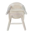 International Concepts Soild Wood Swivel Scooped Seat Stool in Unfinished