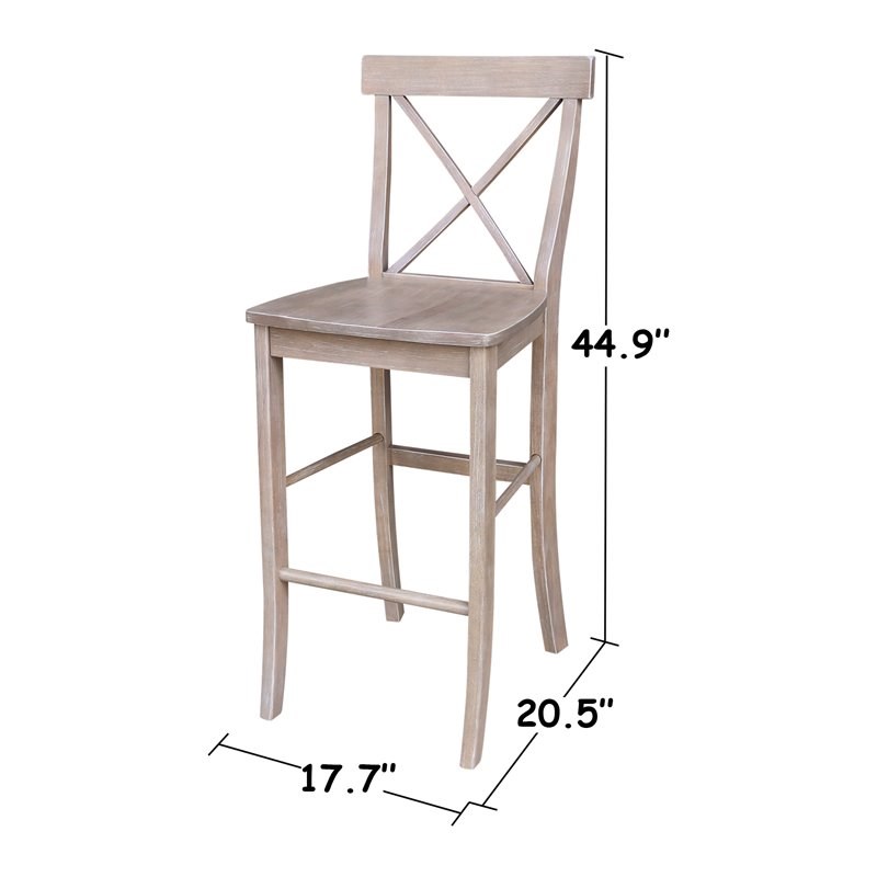 International Concepts X-Back Bar height Stool - 30