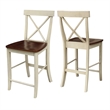 International Concepts X-Back Counter height Stool - 24