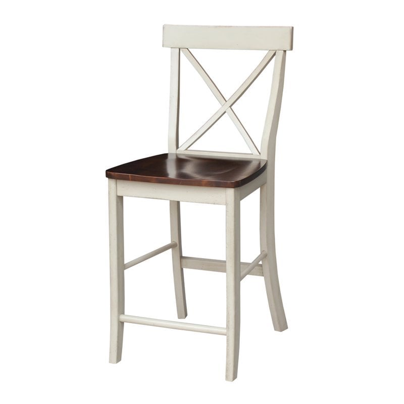 X Back Counter Height Stool 24 Seat Height BushFurnitureCollection Com   1955064 L 