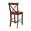International Concepts X-Back Counter height Stool - 24