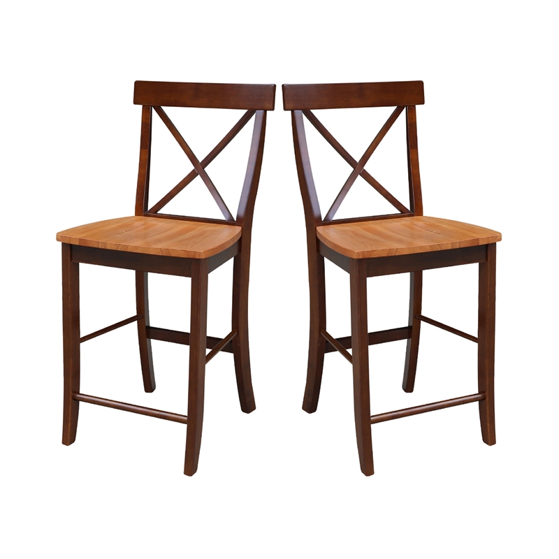International Concepts X-Back Counter height Stool - 24