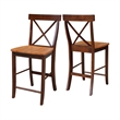 International Concepts X-Back Counter height Stool - 24
