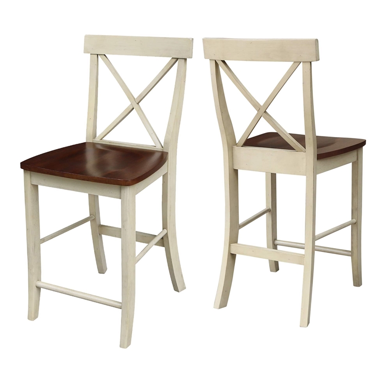 International Concepts X-Back Counter height Stool - 24
