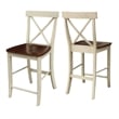 International Concepts X-Back Counter height Stool - 24