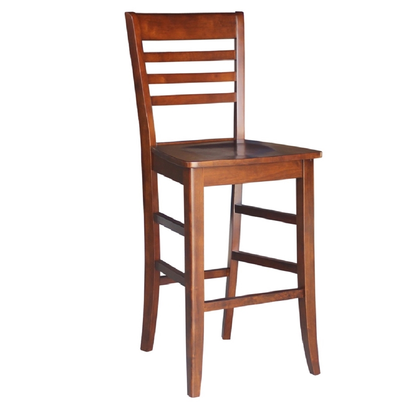 International Concepts Roma Bar Height Wood Stool - 30