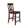 Verona Solid Wood Counter Height Stool in Espresso - 24
