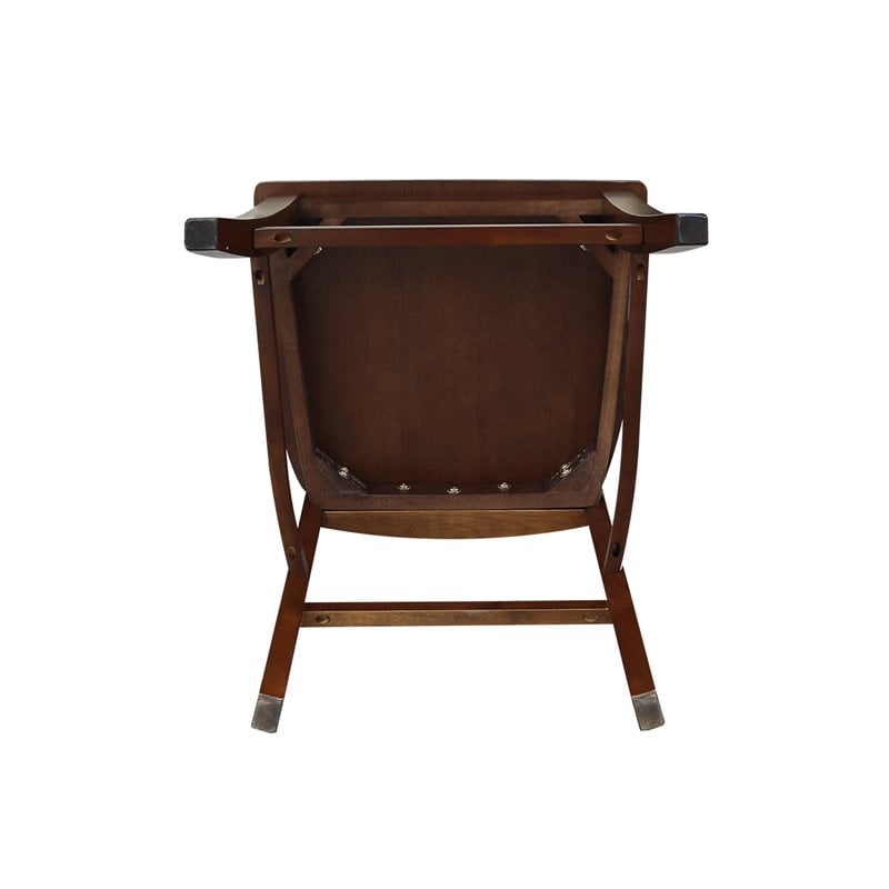 Verona Solid Wood Counter Height Stool in Espresso - 24