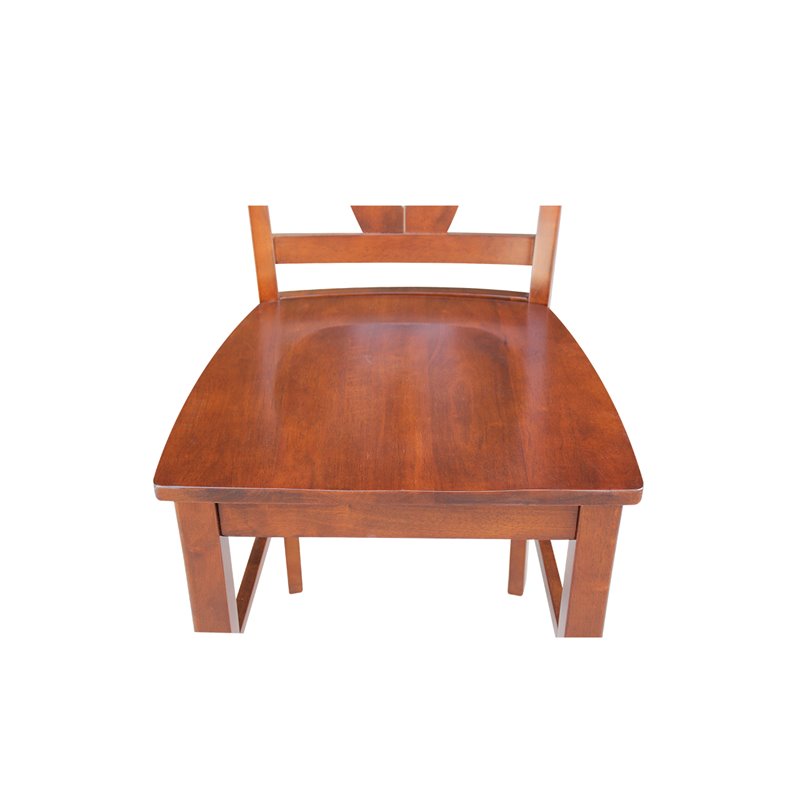 Verona Solid Wood Counter Height Stool in Espresso - 24