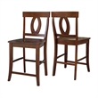 Verona Solid Wood Counter Height Stool in Espresso - 24