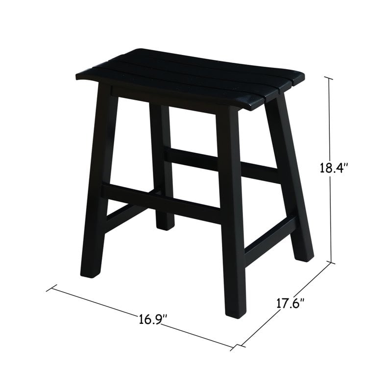 International Concepts Slat Seat Stool - 18