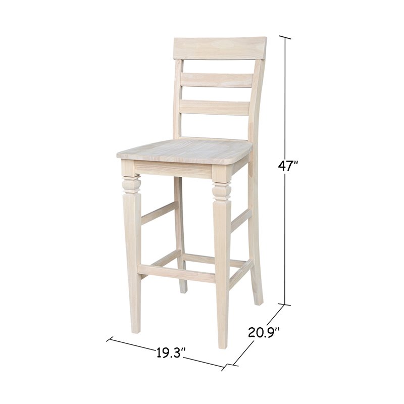 International Concepts Java Bar height Stool - 30