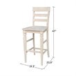 International Concepts Java Bar height Stool - 30