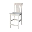 San Remo Solid Wood Counter Height Stool in Unfinished- 24