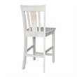 San Remo Solid Wood Counter Height Stool in Unfinished- 24