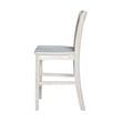 San Remo Solid Wood Counter Height Stool in Unfinished- 24