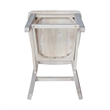 San Remo Solid Wood Counter Height Stool in Unfinished- 24