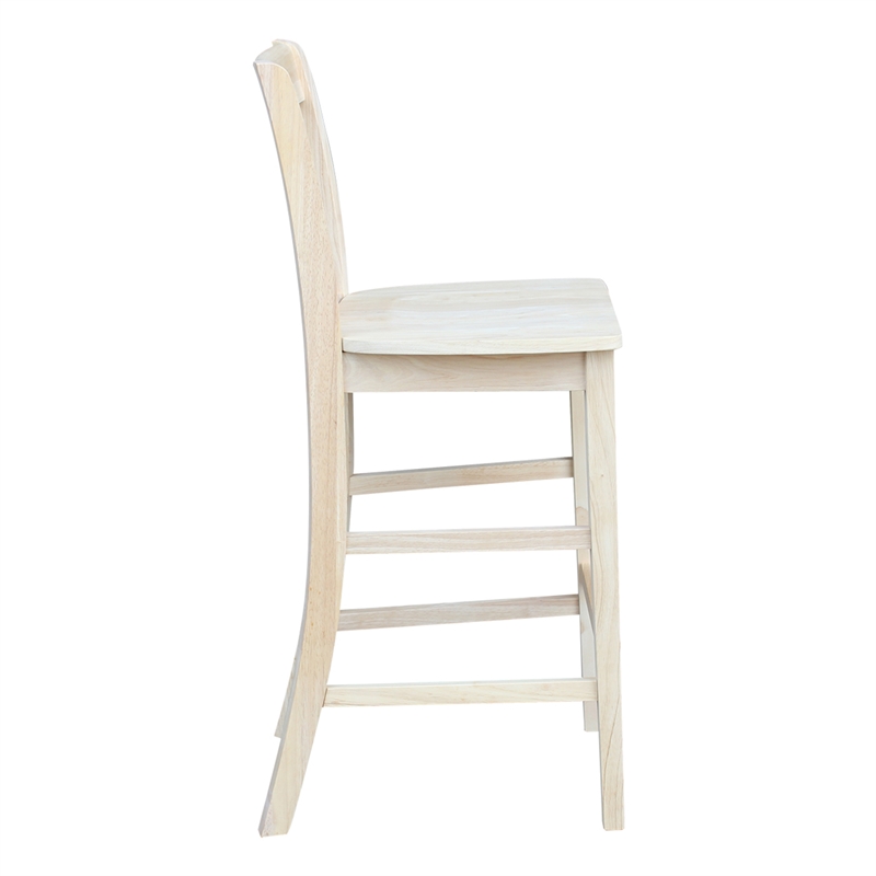 San Remo Solid Wood Bar Height Stool - 30