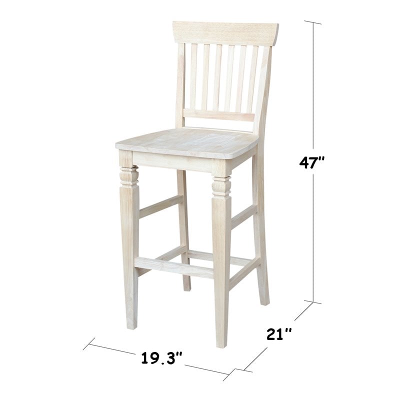 International Concepts Seattle Bar height Stool - 30