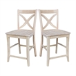 Vineyard Solid Wood Counter Height Stool in Unfinished - 24