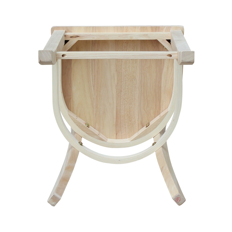 Charlotte Solid Wood Counter Height Stool with a 24