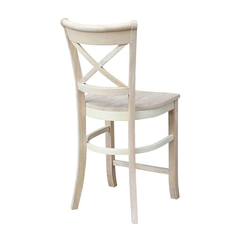 Charlotte Solid Wood Counter Height Stool with a 24