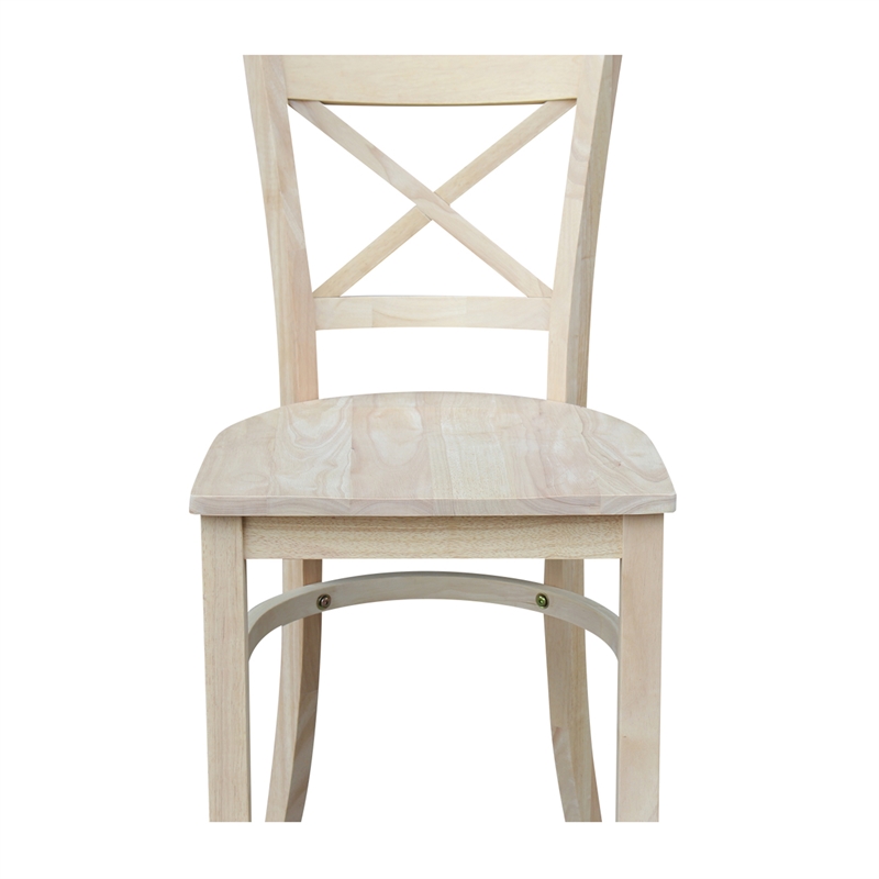 Charlotte Solid Wood Counter Height Stool with a 24
