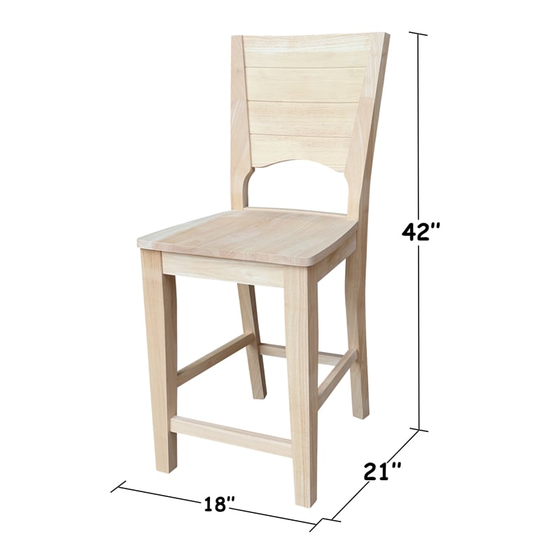 Canyon Collection Solid Back Counter height Stool - 24