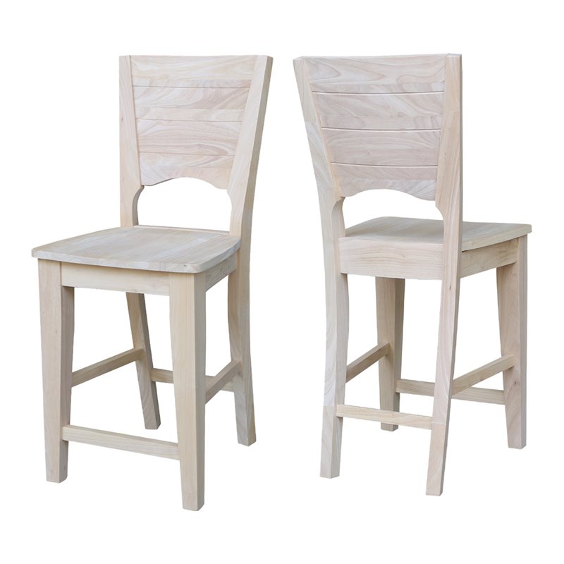 Canyon Collection Solid Back Counter height Stool - 24