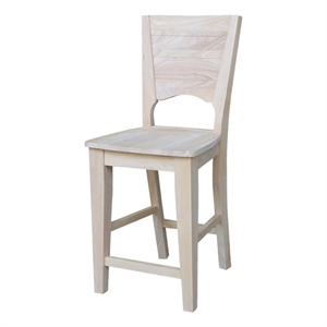 Canyon Collection Solid Back Counter height Stool - 24&quot Seat Height