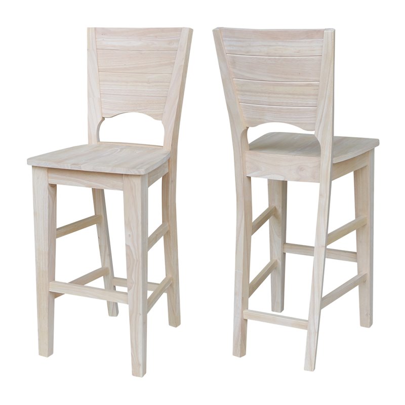 Canyon Collection Solid Back Bar height Stool - 30