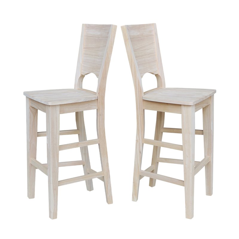 Canyon Collection Solid Back Bar height Stool - 30