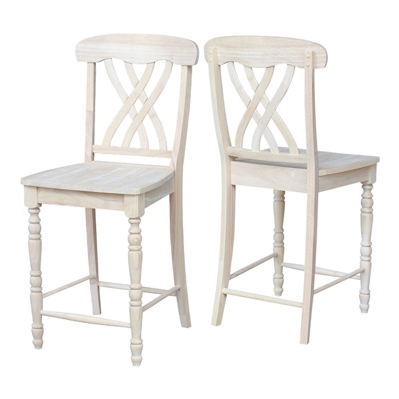 International Concepts Lattice Counter height Stool - 24