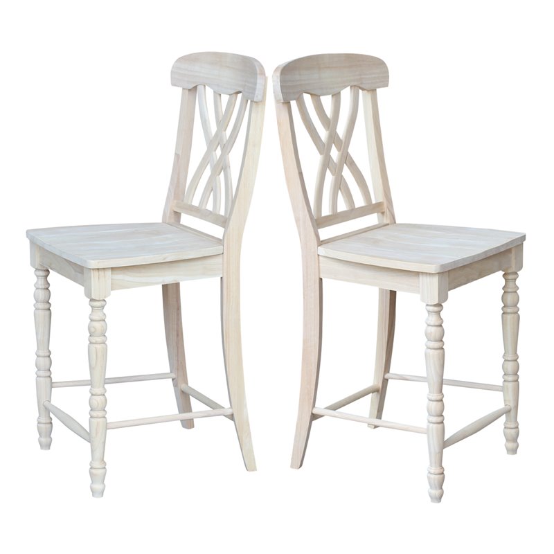 International Concepts Lattice Counter height Stool - 24