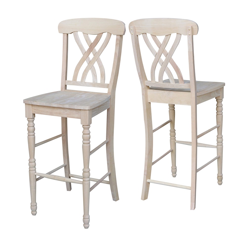 International Concepts Lattice Bar height Stool - 30