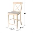 International Concepts X-Back Stool - 24