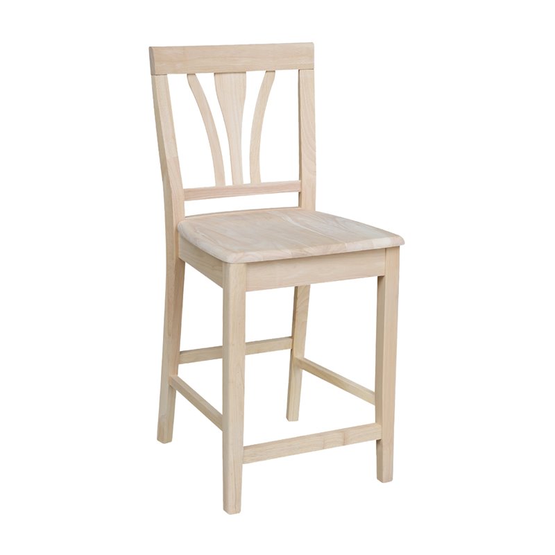 International Concepts Fanback Stool - 24