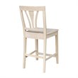 International Concepts Fanback Stool - 24