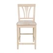 International Concepts Fanback Stool - 24