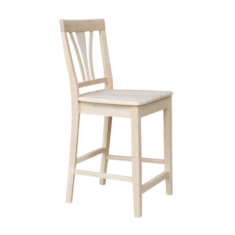 International Concepts Fanback Stool - 24