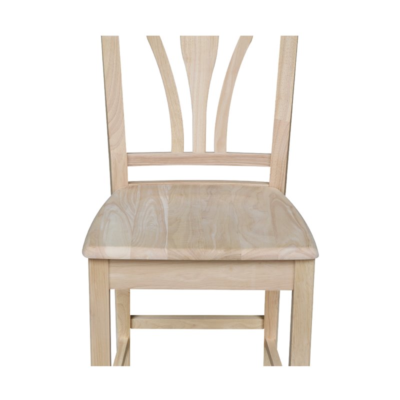 International Concepts Fanback Stool - 24