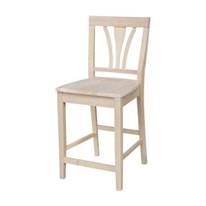International Concepts Fanback Stool - 24&quotSeat Height