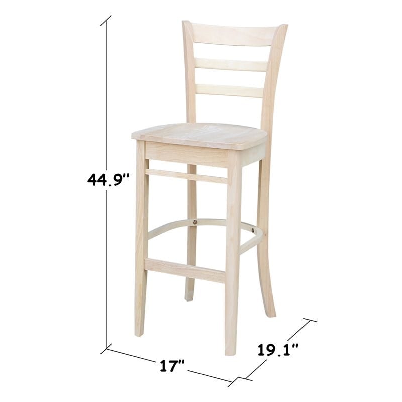 International Concepts Emily Bar height Stool - 30
