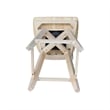 San Remo Natural Wood Counter Height Stool - With Swivel Seat - 24