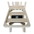 San Remo Natural Wood Counter Height Stool - With Swivel Seat - 24