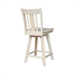 San Remo Natural Wood Counter Height Stool - With Swivel Seat - 24