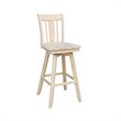 San Remo Natural Wood Bar Height Stool - With Swivel Seat -30.