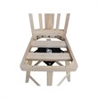 San Remo Natural Wood Bar Height Stool - With Swivel Seat -30.